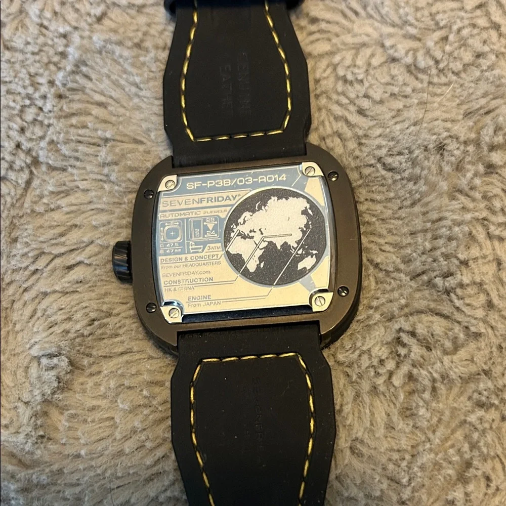 Sevenfriday Black and Yellow Watch